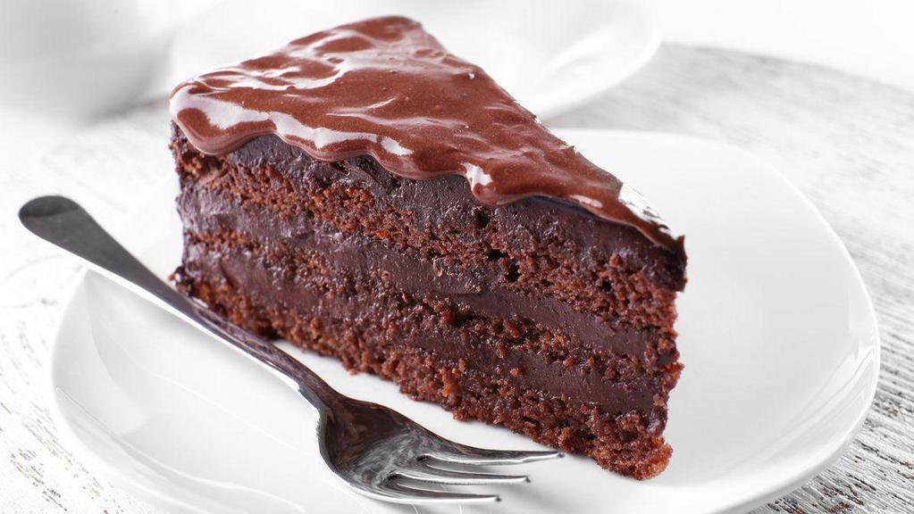 Chocolate Cake · Slice of chocolate cake.