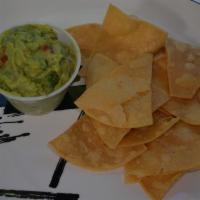 Mini Guacamole & Chips  · 4 oz. guacamole with small bag of homemade tortilla chips. 

*Due to avocados on high demand...