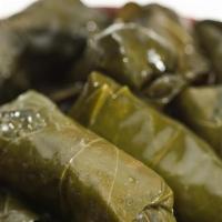 Stuffed Grape Leaves · Two pieces. Stuffed grape leaves with rice.