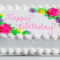 Sheet Ice Cream Celebration Cake · Rectangular sheet ice cream
cakes perfect for any occasion made with layers of freshly made,...