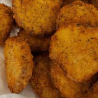 Fried Pickles · 15-20 Pieces. Served with Cajun sauce.