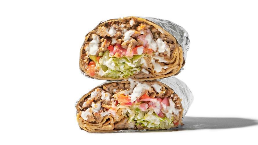 Gyro Wrap · Rotisserie Juicy! Gyro, served in a wrap with lettuce, tomato, pickled onions & white sauce