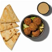Falafel Bites · 5 Bite Sized Balls of Authentic, Plant Based Falafel made w/ chickpeas, parsley, onions, cil...