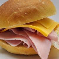 Ham, 2 Eggs With Cheese · 