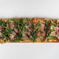 Prosciutto Slice · White pie, arugula, ricotta, cherry tomatoes, balsamic.