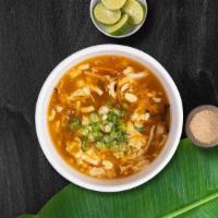 Tried & Tom Yam  · Spicy sour soup with onion, garlic, cauliflower, cabbage, tomato, coconut milk, kaffir lime ...