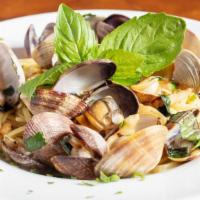 Linguine Vongole · Linguine with clams in our fresh red or white sauce.