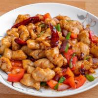 Deep Fried Diced Chicken In Chili Sause 辣子雞丁 · 