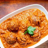 Vegan Meatballs In Curry Sauce · Our vegan meatballs in curry sauce tastes homemade. We cook vegan meatballs in a spicy and s...