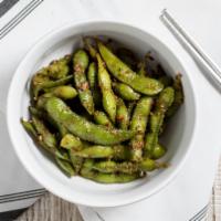 Edamame · Broiled soy bean.