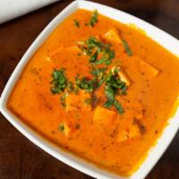 Paneer Butter Masala · Fresh cottage cheese cubes cooked in mildy spiced creamy tomato sauce and butter ( chef spec...