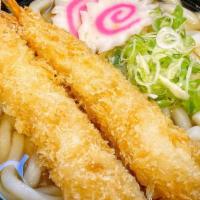 Tempura Udon Soup · Shrimp tempura, udon noodles in clear broth