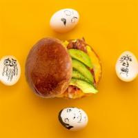 Bacon, Egg, Cheese, And Avocado · When you’ve got to have-o some avocado. Bacon, scrambled eggs, cheese, avocado — we have a w...