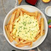 Cheese Biz Fries · (Vegetarian) Idaho potato fries cooked until golden brown topped with melted cheese.