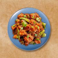 Chili Paneer · Stir-fried cottage cheese cubes wok-tossed in sweet-sour and spicy chili sauce with scallion...