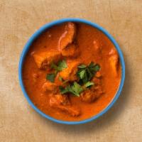 Ultimate Butter Chicken · Chunks of roasted chicken tossed in a creamy tomato cashew sauce with ground warm spices. Se...