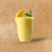Flavored Mango Lassi · A soothing yogurt drink made from ripe sweet mangoes, milk, and a dash of cardamom.