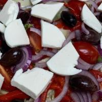 S3 -Antipasto Salad · Romaine Lettuce, Olives, Artichoke Hearts, Tomatoes, Roasted Peppers, Red Onion, Fresh Mozza...