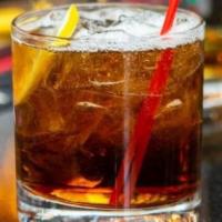 Cocktail Wars · Whiskey, Homemade Sage syrup, Bitters, Cinnamon stick, orange
peel & cherry