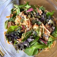 Classic Cobb Salad · Mixed greens, avocado, bacon, carrots, feta and ranch dressing.