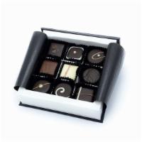 Chocolate Bonbons - 9 Pieces Box · ingredients: 
Dark Chocolate (minimum cocoa solids 71%) (Cocoa from Madagascar (63%), Sugar,...