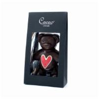 Dark Chocolate Teddy Bear - Heart · Ingredients: dark chocolate 71% Madagascar: dark chocolate (minimum cocoa solids 71%) (cocoa...