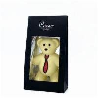 White Chocolate Teddy Bear - Tie · Ingredients: white chocolate pure cocoa butter: white chocolate (sugar, cocoa butter, [milk]...