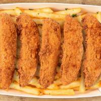 Large Veggie Finger Basket (5 Pc) · 5 vegetarian fingers with your choice of three sauces and either classic or cajun fries.