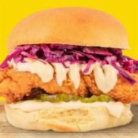 Classic Sandwich · Sticky's sauce, purple slaw, pickles and your choice of two fingers: crunchy, grilled or veg...