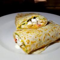 Chicken Ranch With Cheddar On A Wrap · Chicken breast is cut into strips, dipped in ranch dressing and placed in a whole wheat wrap...