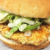 Grilled Chicken Burger · Grilled chicken burger patty, make it your way.