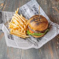 Classic Burger · 7 oz. beef patty, lettuce, tomato.