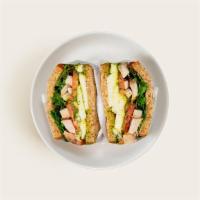 Chicken Pesto Sandwich · Grilled sliced chicken with mixed greens, tomato, fresh mozzarella, and pesto on your choice...