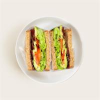 Blt Avocado Sandwich · Turkey bacon, tomato, lettuce, and avocado on your choice of bread.