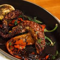 Grilled Octopus · White Beans & Shishito Peppers.