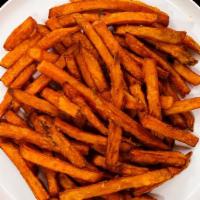 Sweet Potato Fries · All Natural Sweet Potato Fries with Sea Salt