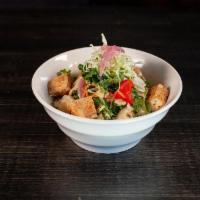 Ani Salad · kale + crispy tofu + pickled vegetables + yuzu sesame dressing