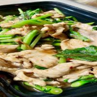 Oyster Sauce · Sautéed garlic and Chinese broccoli in house brown sauce.
