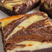 Cheesecake Brownie · Swirled Cheesecake on top Chocolate Brownie