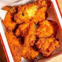 Hot Wings (6 Pieces) · 6 Pieces of breaded Chicken Wings (Halal) fry