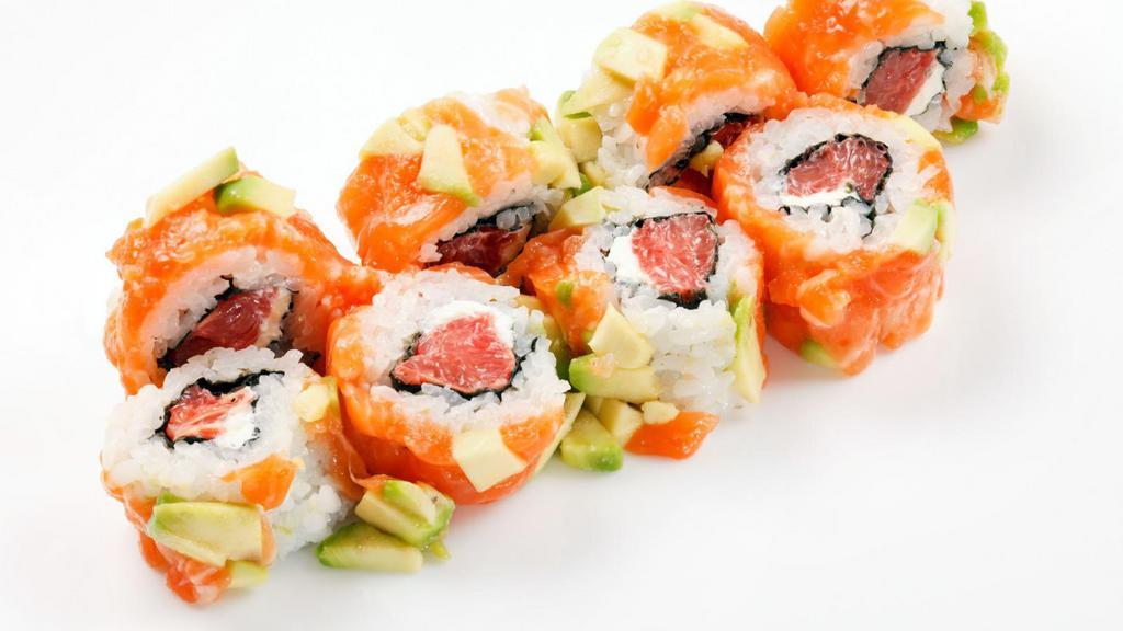 The Tuna Roll · Tuna roll with sashimi grade tuna.