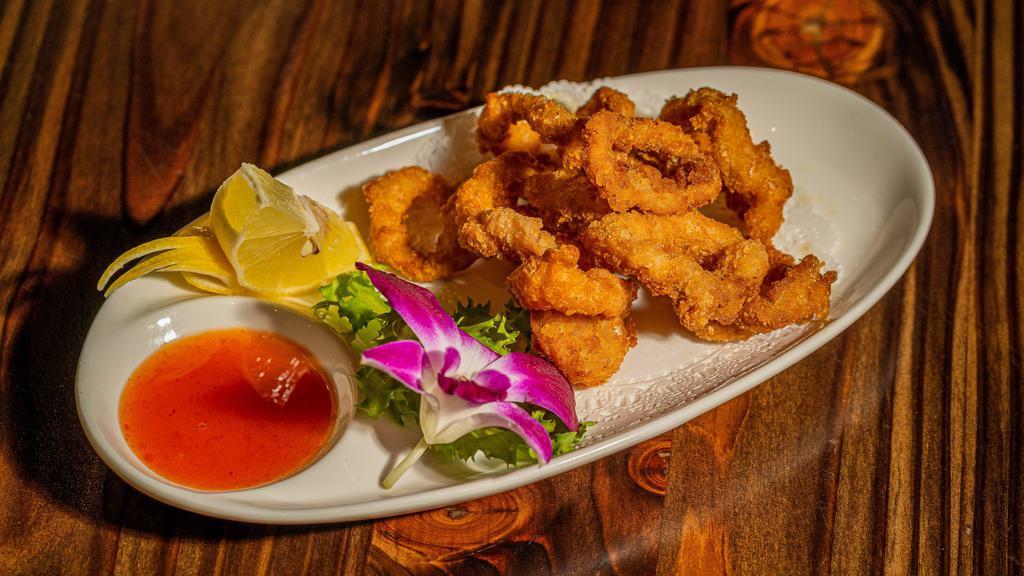 Fried Calamari · Fried squid Japanese style.