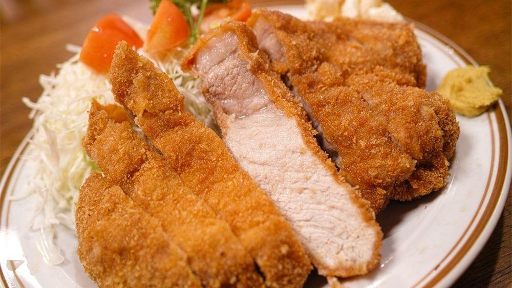 Tonkatsu · Deep fried crispy breaded pork loin served with tonkatsu sauce.