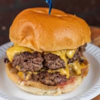 Classic Double Cheeseburger · Grilled or fried patty on a bun.