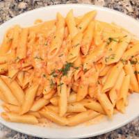 Penne Vodka · Penne with our homemade vodka sauce.