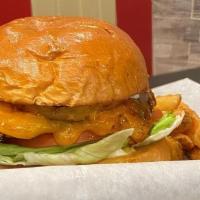 Aloha Chicken Sandwich · Hang 10 with This Delicacy, Grilled pineapple, sharp cheddar, tangy teriyaki, lettuce, tomat...