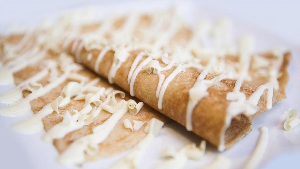 Cloud 9 Crepe · Just white chocolate.