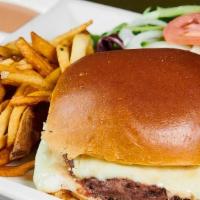 Lunch 6 Oz. Cheeseburger · Fresh ground beef with your choice of cheese. Served with french fries, tomato, lettuce and ...