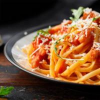 Pasta Entrees · Customize your pasta dinner by choosing your pasta, sauce and meat.