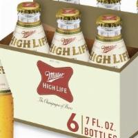 Miller High Life Lager 7Oz 6Pk · American Adjunct Lager - Milwaukee, WI - 4.6% ABV - 7oz Bottle - A classic American-style la...